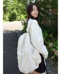 デイバック リュック eco 撥水ギャザーボデ...の詳細画像2