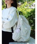 デイバック リュック eco 撥水ギャザーボデ...の詳細画像3