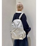 デイバック リュック eco 撥水ギャザーボデ...の詳細画像4