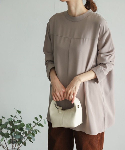 「URBAN RESEARCH DOORS」 長袖チュニック MEDIUM ネイビー レディース_画像3