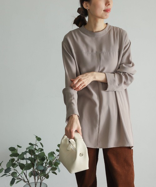 「URBAN RESEARCH DOORS」 長袖チュニック MEDIUM ネイビー レディース_画像5