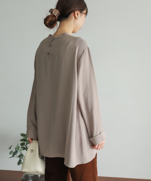 「URBAN RESEARCH DOORS」 長袖チュニック MEDIUM ネイビー レディース_画像7