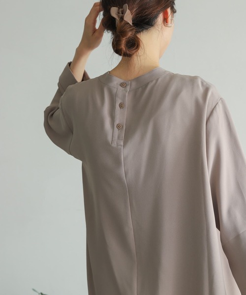 「URBAN RESEARCH DOORS」 長袖チュニック MEDIUM ネイビー レディース_画像8