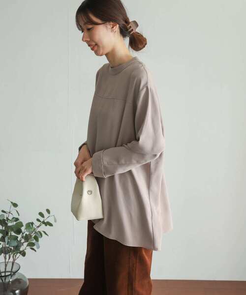 「URBAN RESEARCH DOORS」 長袖チュニック MEDIUM ネイビー レディース_画像9