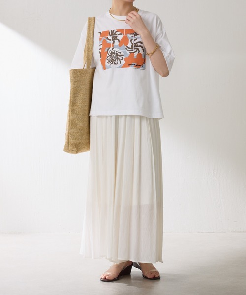 「manipuri」 半袖Tシャツ FREE ブラック レディース_画像2