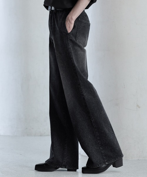「CLEL」 デニムパンツ S インディゴブルー メンズ_画像4