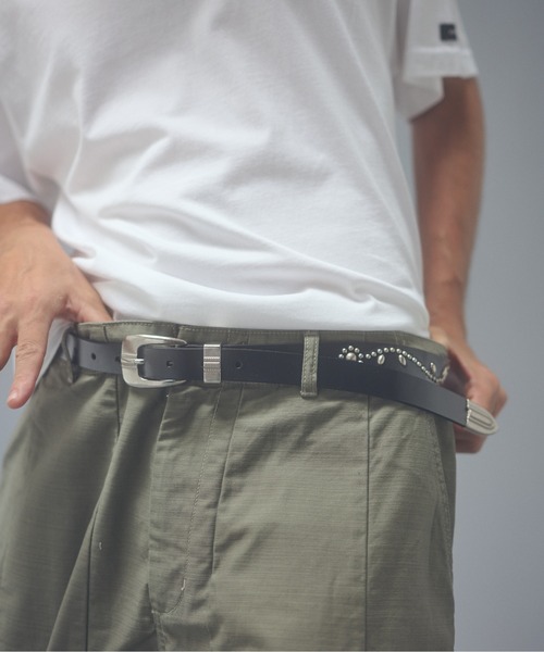 ADAM PATEK（アダムパテック） ベルト ADAMPATEK/studded narrow belt