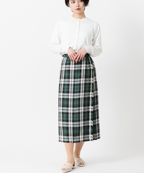 mittenさま専用　o'neil of dublin リネン　チェックスカート セール/20%OFF】O'NEIL OF DUBLIN オニールオブダブリン