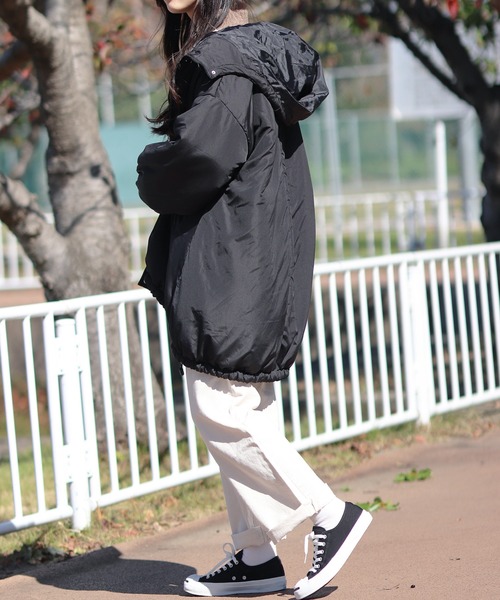 コート モッズコート ミドル丈 ドローコード フード付き : ZOZOTOWN