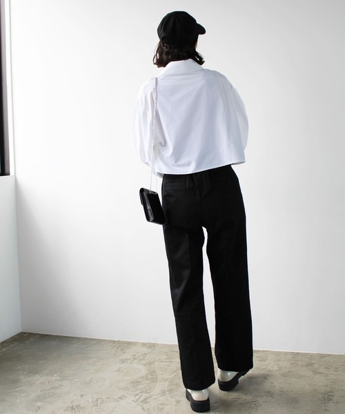 Theory グレー チノパン Zaine 新品タグ付き 高身長 ストレッチチェックワイドパンツ 丈長め・トールサイズ
