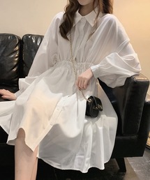シャツワンピース ウエストマークシャツワンピース : ZOZOTOWN