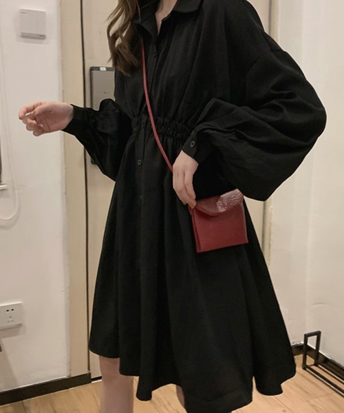 ディーゼル 良品 ウエストマーク オーバーサイズ シャツワンピース ブラック 黒 ワンフォークロージング 1111clothing オーバーサイズ Tシャツ