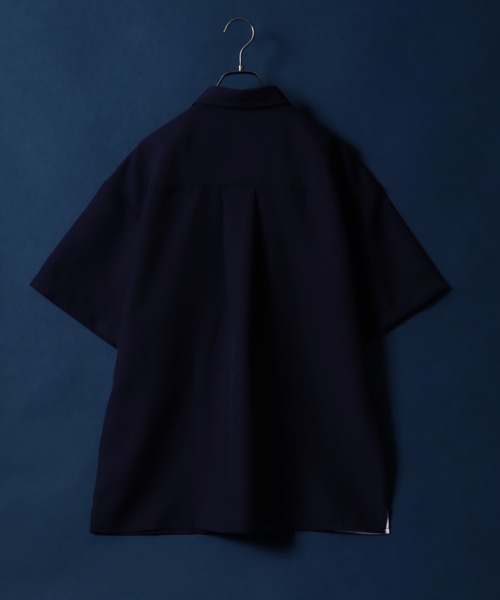 ANPAS シャツ Material Mix Color Switching Design Shirt/異