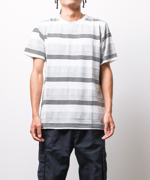NO WAY tシャツ /ジャガード/ボーダーTシャツ メンズ レディース