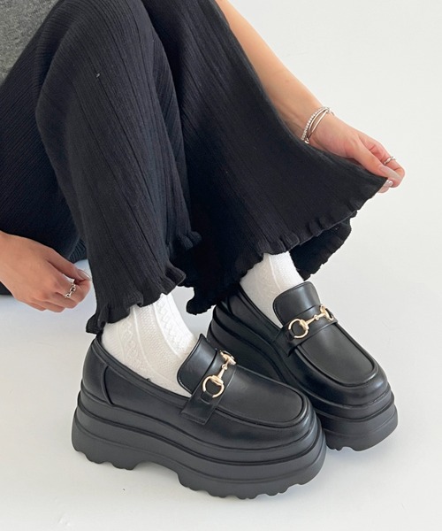 Shoes in Closet ローファー 厚底 トリプルソール ボリューム