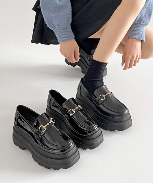 Shoes in Closet ローファー 厚底 トリプルソール ボリューム