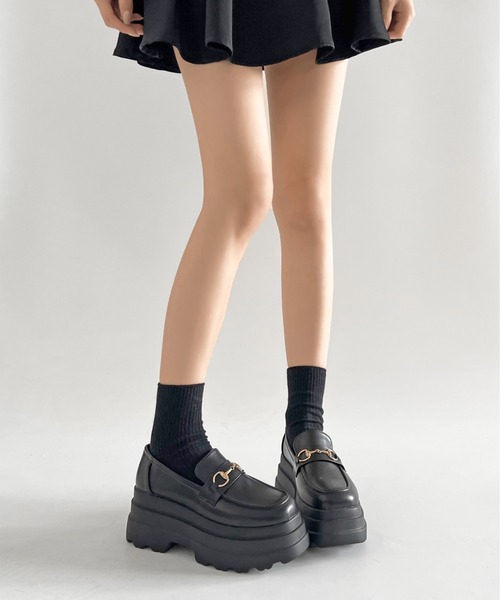 Shoes in Closet ローファー 厚底 トリプルソール ボリューム
