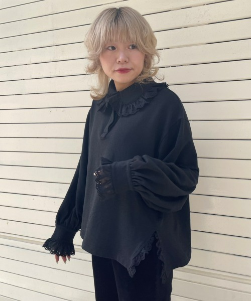Candy Stripper ポロシャツ LACY LAME POLO トップス レディース