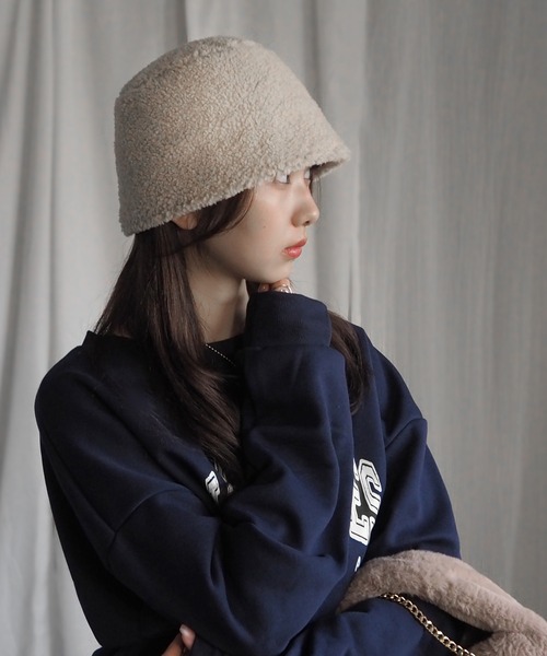 minia（ミニア） 帽子 ハット ボアバケハ レディース : ZOZOTOWN Yahoo