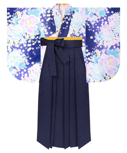 KYOETSU（京越） 着物 簡易袴C 5点セット ジュニア キッズ 子供 女の子