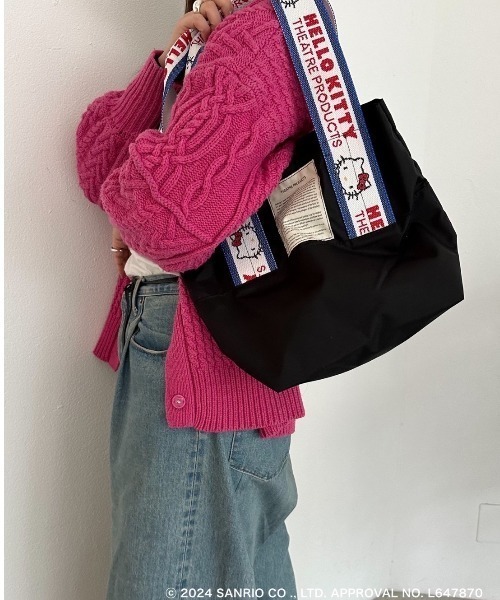 THEATRE PRODUCTS x Hello Kityトートバッグ　【新品】 HELLO KITTY” JACQUARD TAPE BAG MISSISSIPPI Msize/“ハロー