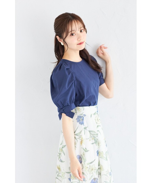 tocco closet（トッコ クローゼット） ブラウス シャツ 袖口リボン付き