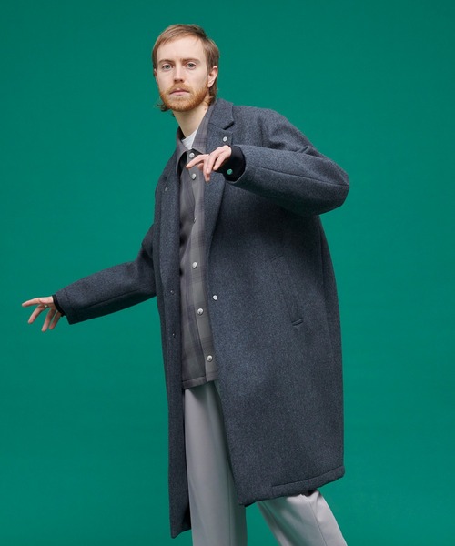 UNITED TOKYO」 チェスターコート 3 グレー メンズ UNITED TOKYO