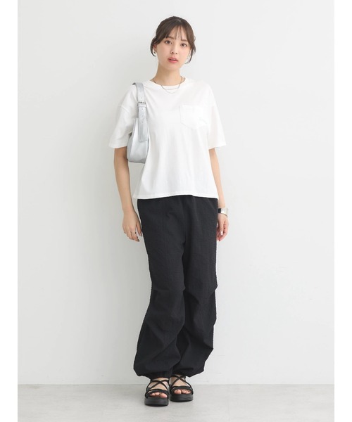 EARTH MUSIC&ECOLOGY レディース カーゴパンツ Mサイズ earth music&ecology カーゴパンツ タックカーゴパンツ