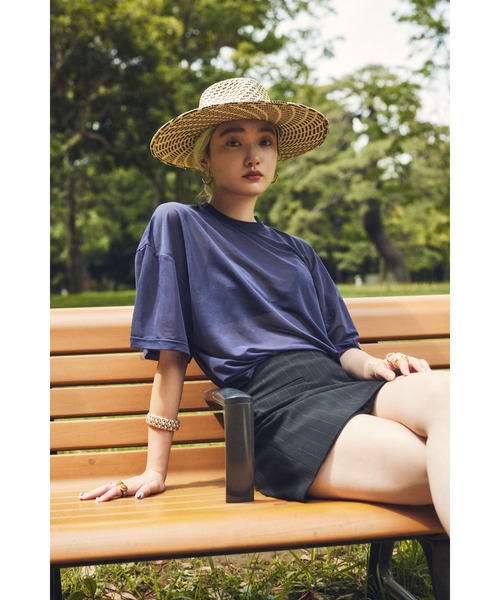 HeRIN.CYE tシャツ mio yanase / Frill sheer tops ミオ ヤナセ