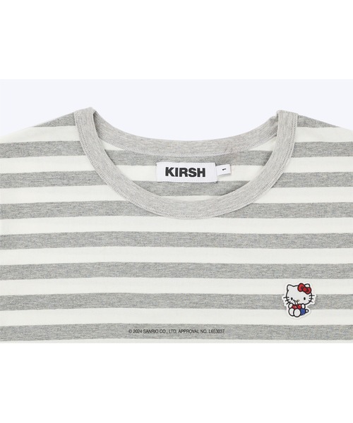 tシャツ KIRSH X HELLO KITTY STRIPE OVERFIT T-SHIRT/キルシー