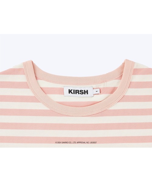 tシャツ KIRSH X HELLO KITTY STRIPE OVERFIT T-SHIRT/キルシー