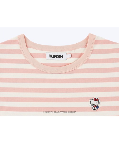 tシャツ KIRSH X HELLO KITTY STRIPE OVERFIT T-SHIRT/キルシー