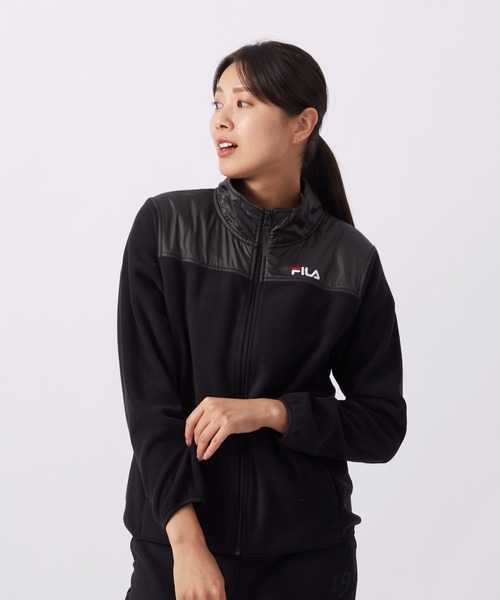 FILA コート アウター 「FILA」マイクロフリース 切り替え
