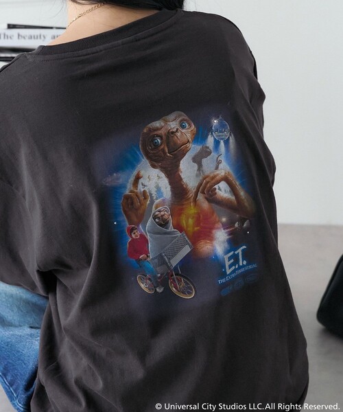 FREAK'S STORE tシャツ E.T. ラメ フォト ロンT レディース