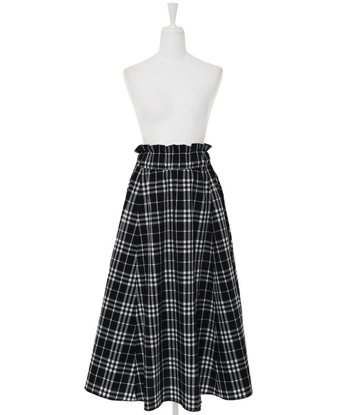 Narcissus（ナルシス） スカート 「PICCIN」チェックフレアロング