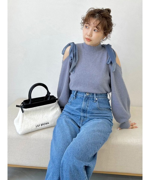 LILY BROWN ジーンズ デニム デニムパンツ ハイライズワイド
