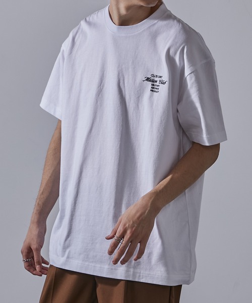 MAISON CLUB tシャツ 「MAISON CLUB」Logo Print Over Size Tee
