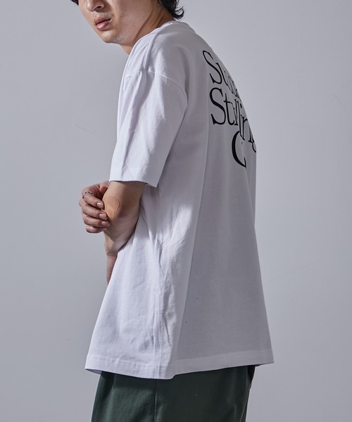 boohoo MAN★オーバーサイズ 半袖 エピックレコード Tシャツ MAISON CLUB tシャツ 「MAISON CLUB」Logo Print Over Size Tee