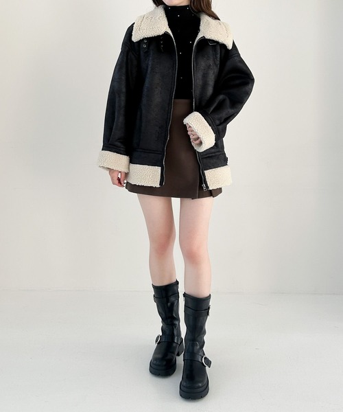 バーバリーブラックレーベル ムートン ボア ジャケット Burberry black label ll - Gem
