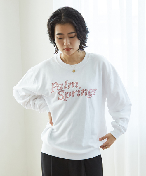 トレーナー スウェット 「LE TRIO ABAHOUSE」PARM SPRINGS スウェット/ユニセックス レディース メンズ ABAHOUSE トレーナー スウェット 「ユニセックス」PARM SPRINGS