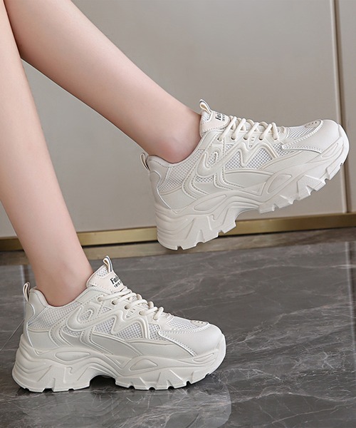 スニーカー ユニセックス メッシュスエード 厚底 紐靴 2色 セール】PUMA プーマ ユニセックス インドア メッシュ