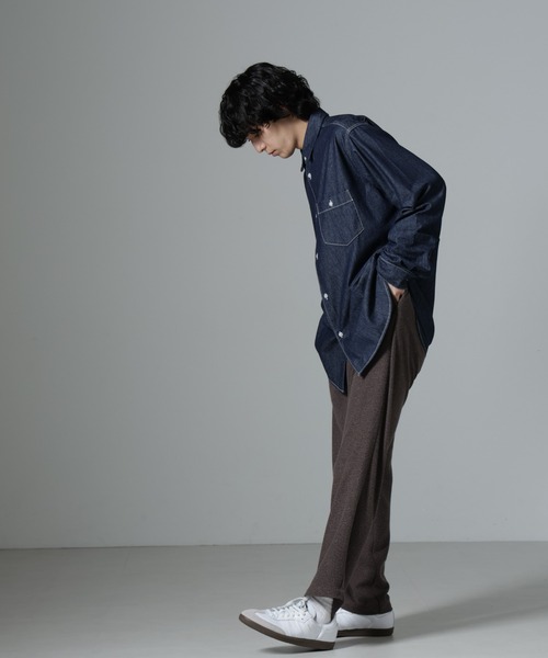 NANO universe（ナノ・ユニバース） パンツ ストレッチメランジ