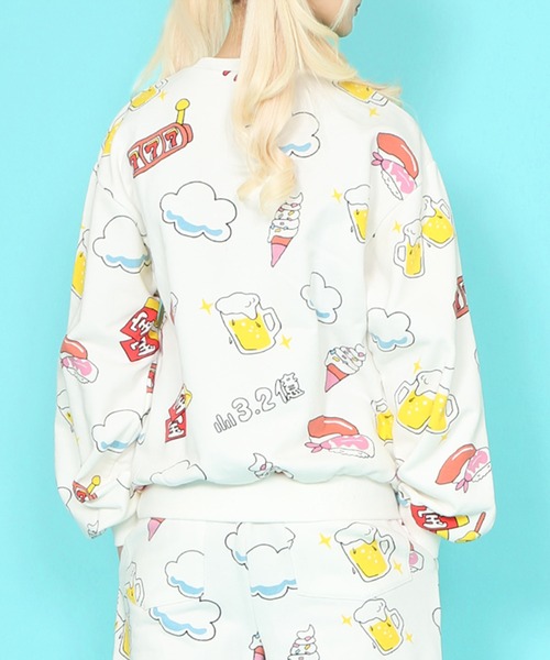 新品 プニュズ 天国 スウェット 寿司 PUNYUS スエット 総柄 トレーナー 新品 プニュズ 天国 スウェット 寿司 PUNYUS スエット 総柄