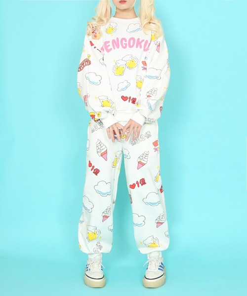 PoN　地獄総柄スウェットトレーナーと天国総柄Tシャツ 天国と地獄総柄スウェット – WEGO ONLINE STORE