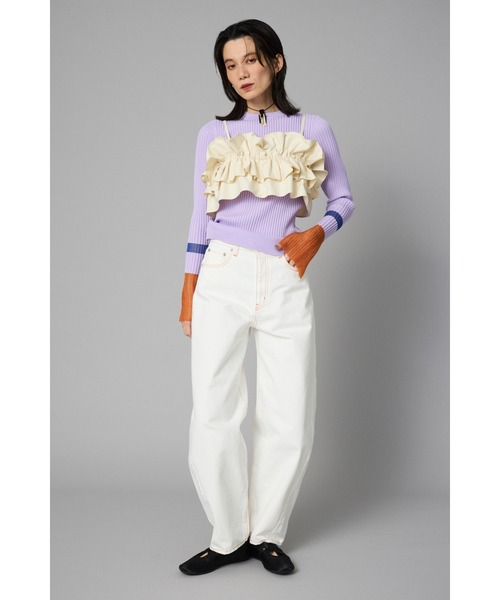 HeRIN.CYE チューブトップ ベアトップ Many gather bustier