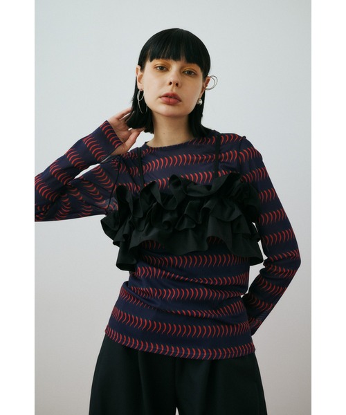 HeRIN.CYE チューブトップ ベアトップ Many gather bustier