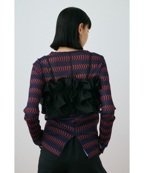 HeRIN.CYE チューブトップ ベアトップ Many gather bustier