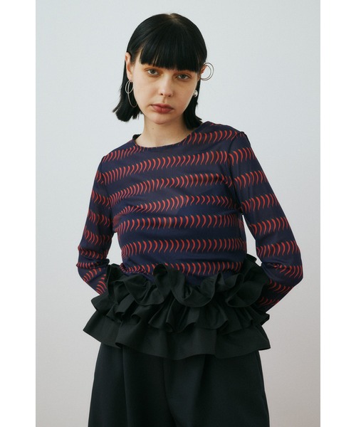 HeRIN.CYE チューブトップ ベアトップ Many gather bustier