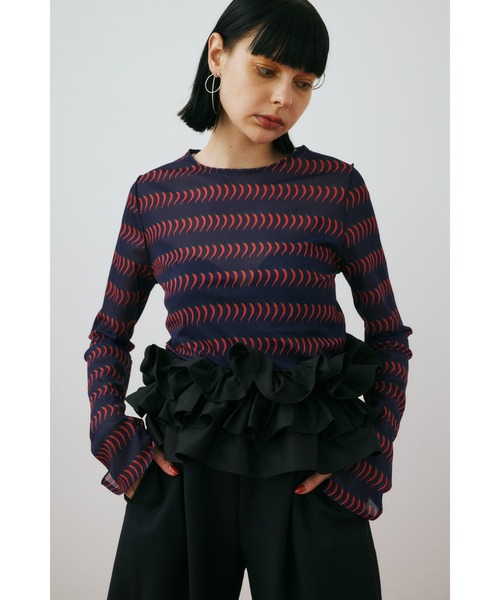 HeRIN.CYE チューブトップ ベアトップ Many gather bustier