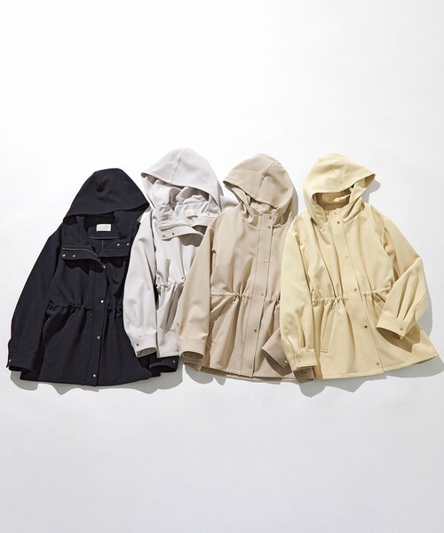 anysis　フーデットハーフ コート　マウンテンパーカー 2WAY】エレカジストレッチ フーデットハーフ アウター / ANY SIS L